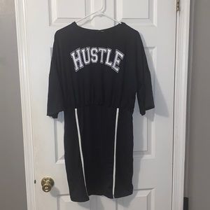 Navy blue hustle mini dress